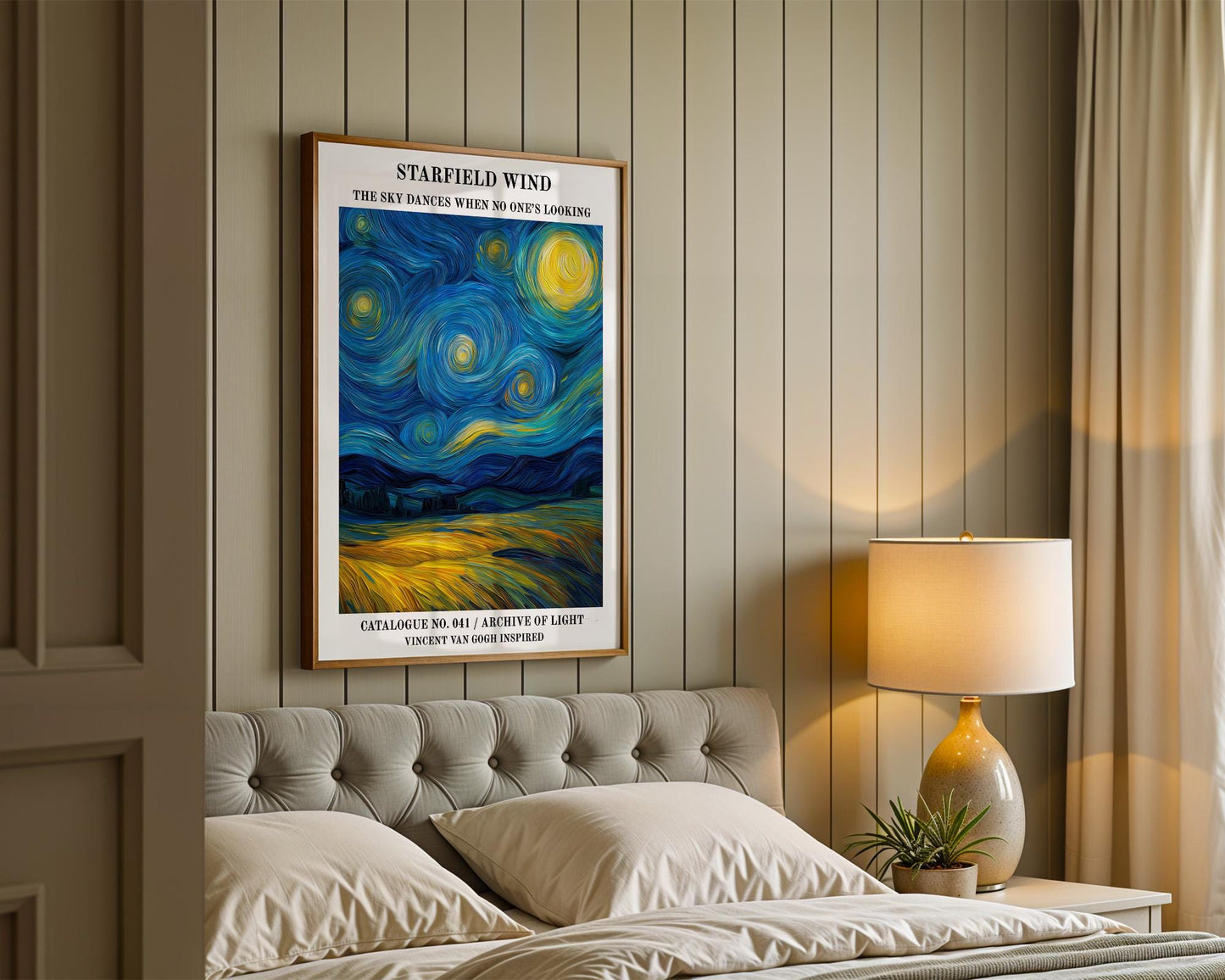 Gallery Wall Art | Van Gogh Inspired Starry Night Print
