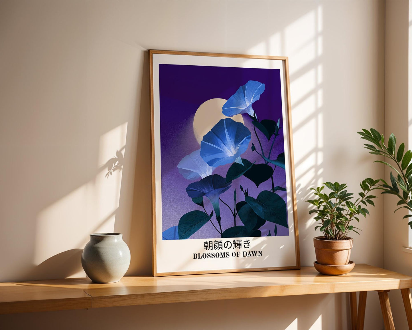 Japanese Wall Art Print | Retro Floral Decor