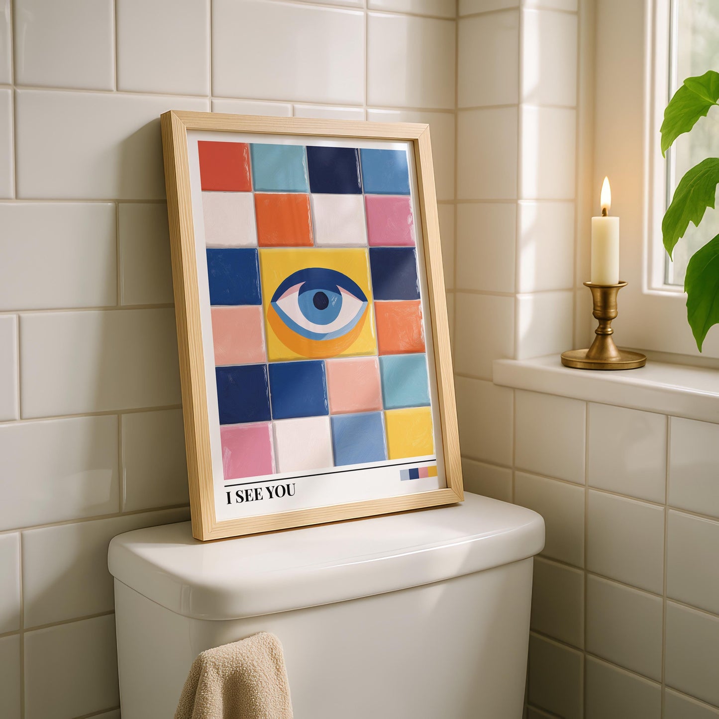 Bathroom Wall Art | Eye Bathroom Wall Art