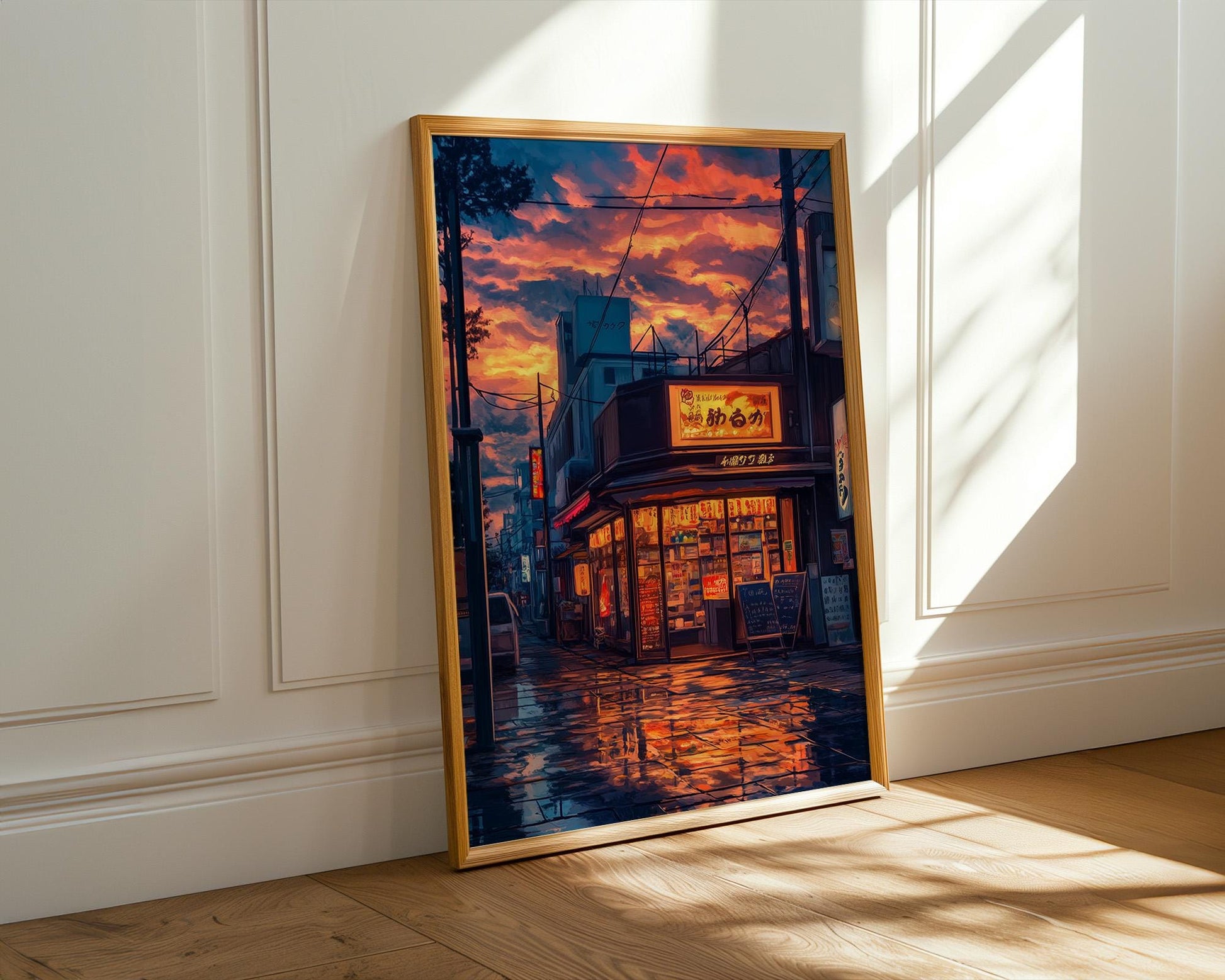 Japanese Wall Art | Japanese Cityscape Poster