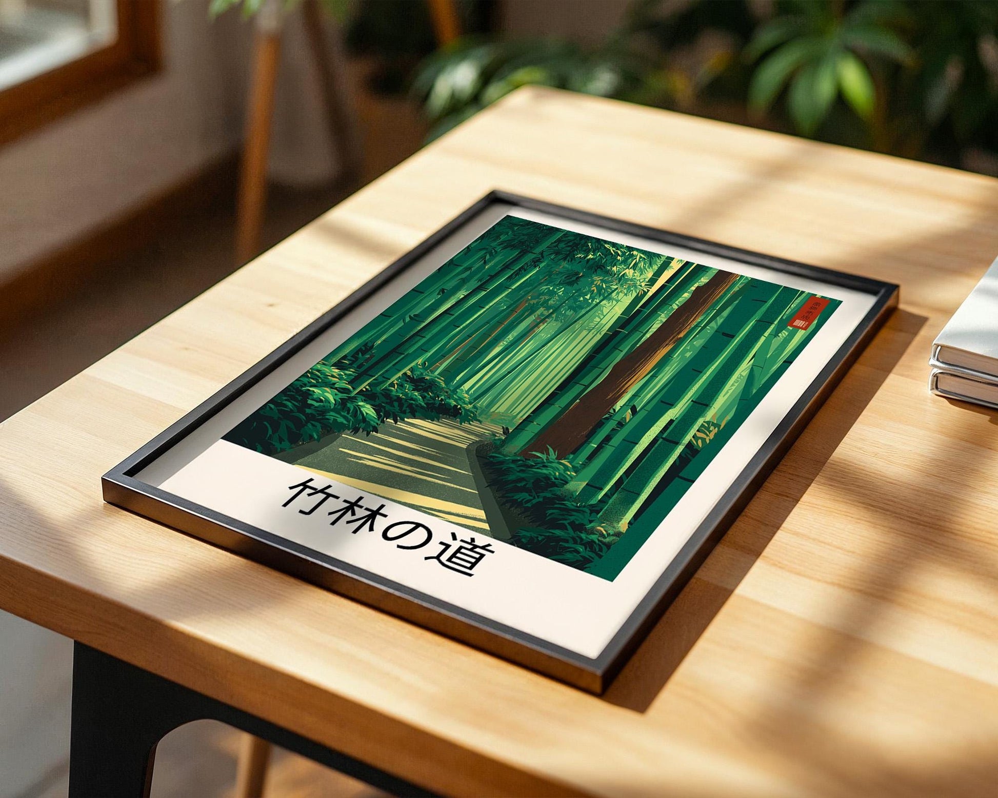 Japanese Wall Art Print | Emerald Green