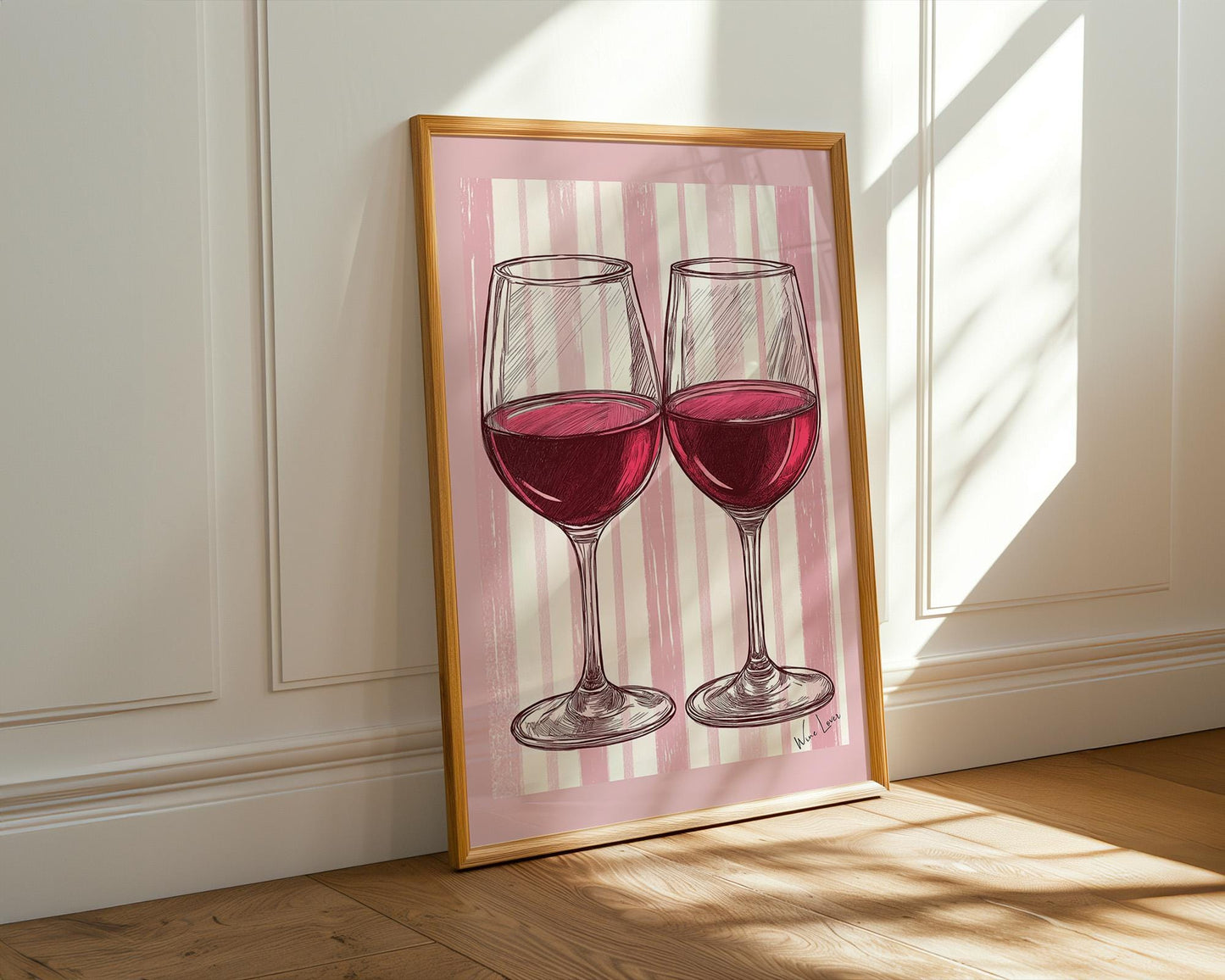 Kitchen Wall Art | Red Wine Wall Art