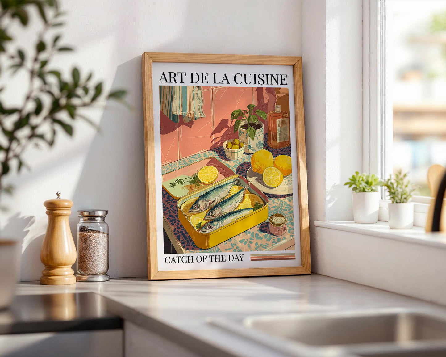 Kitchen Wall Art | Sardine Wall Decor