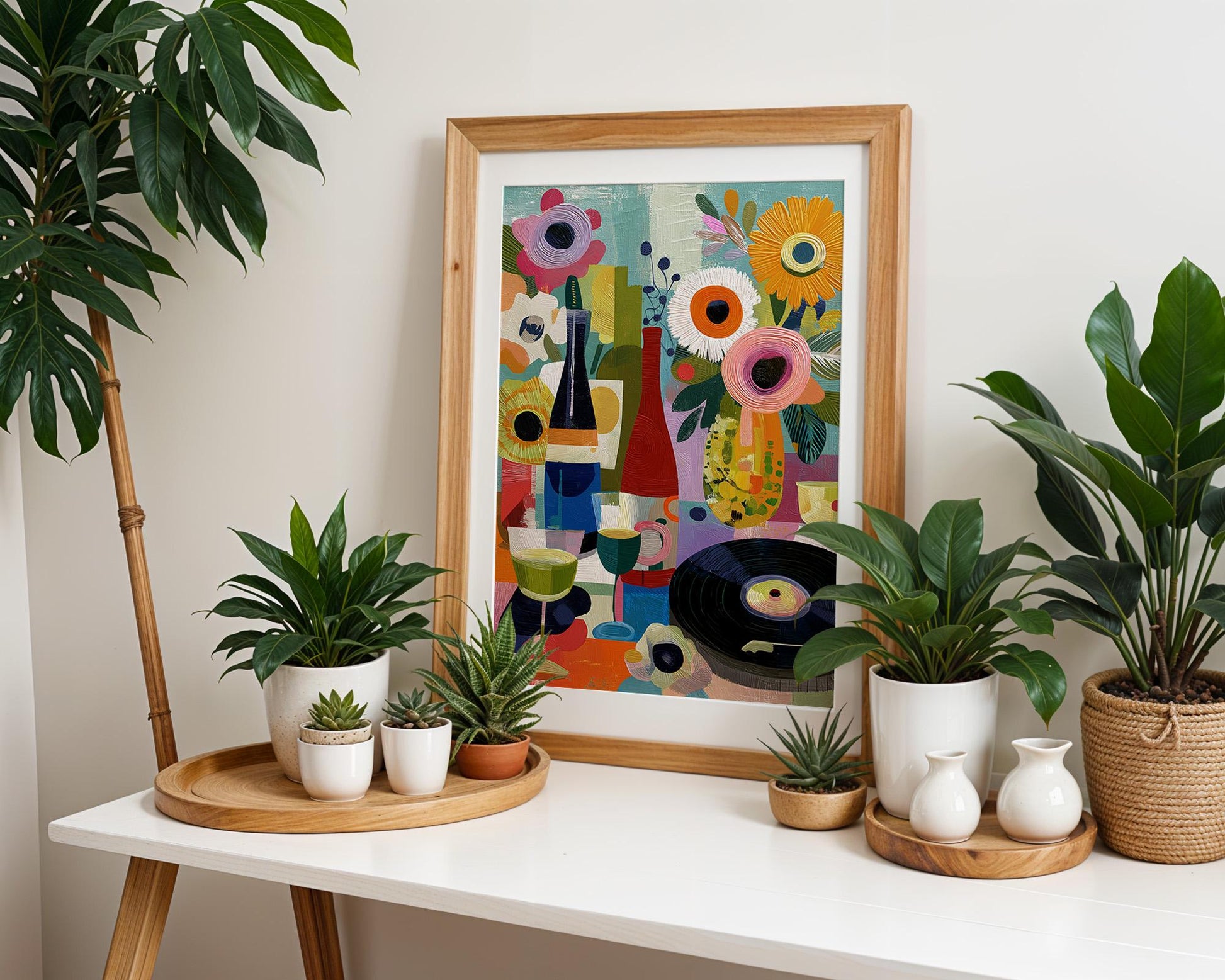 Dopamine Decor | Abstract Floral Boho Dopamine Decor