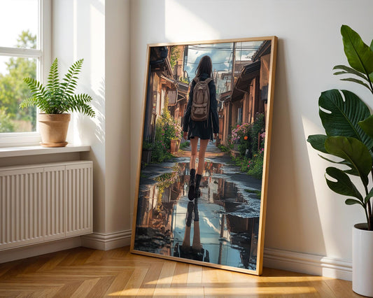 Japanese Wall Art | Anime Girl Art Print