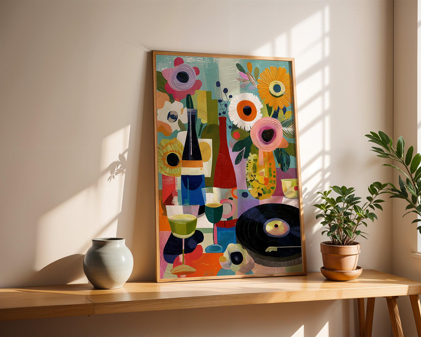 Dopamine Decor | Abstract Floral Boho Dopamine Decor