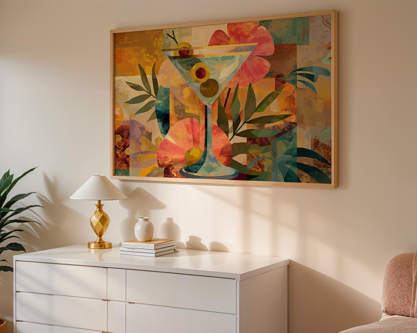 Kitchen Wall Art | Maximalist Cocktail Print