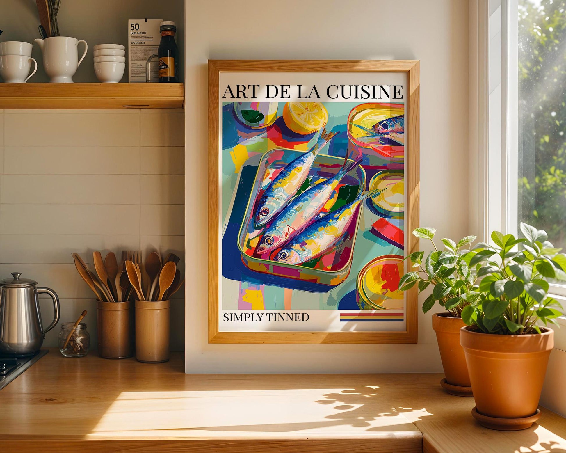 Kitchen Wall Art | Sardine Art Print