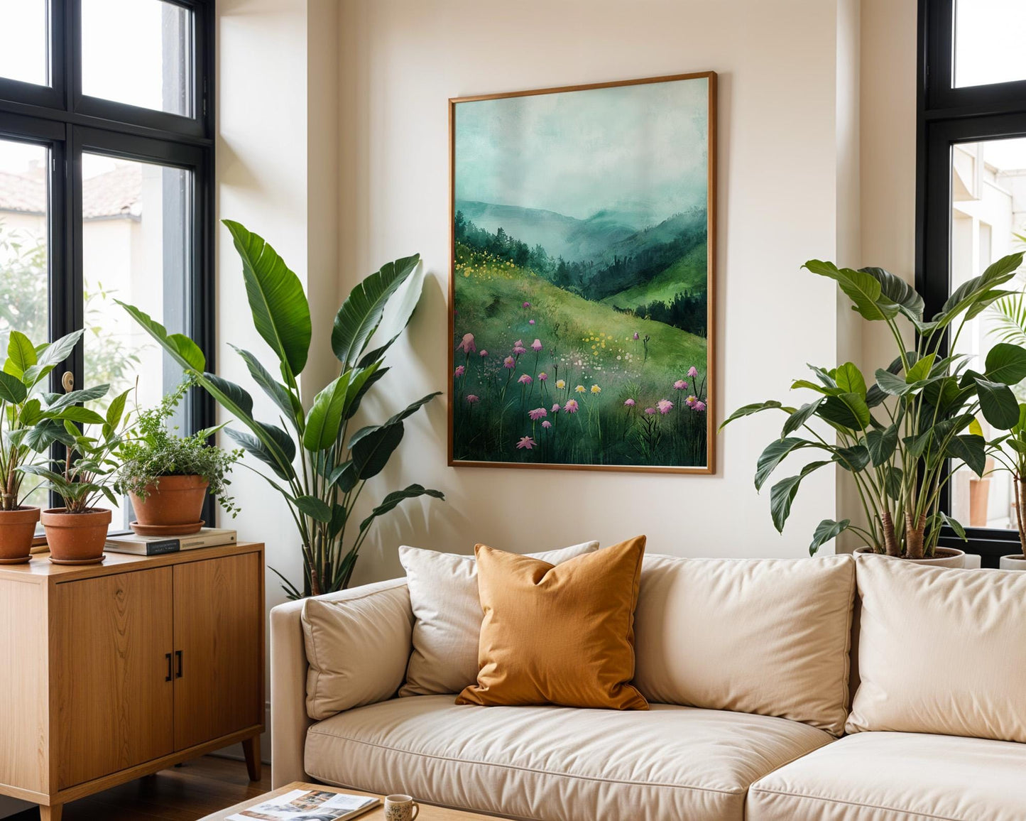 Flower Wall Decor | Premium Decorative Wall Print for Modern Interior Decor