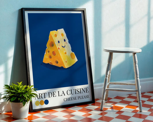 Kitchen Wall Art | Cheese Art Print