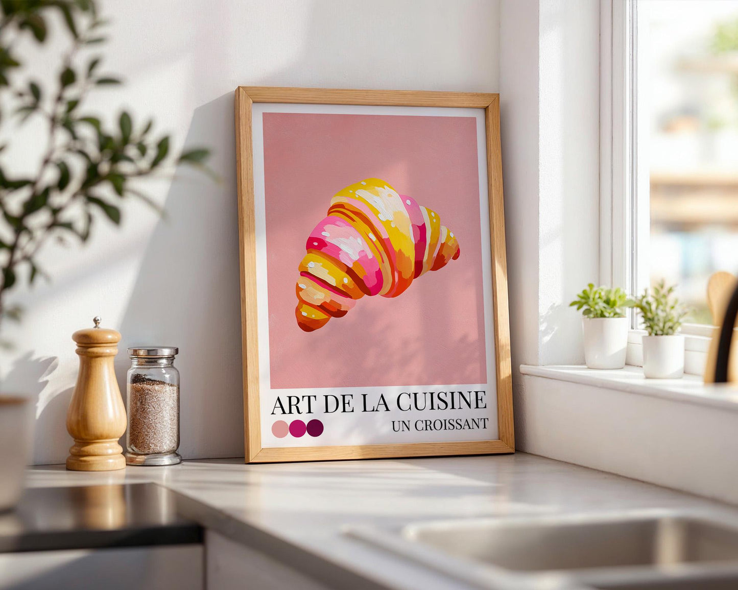 Kitchen Wall Art | Croissant Wall Art