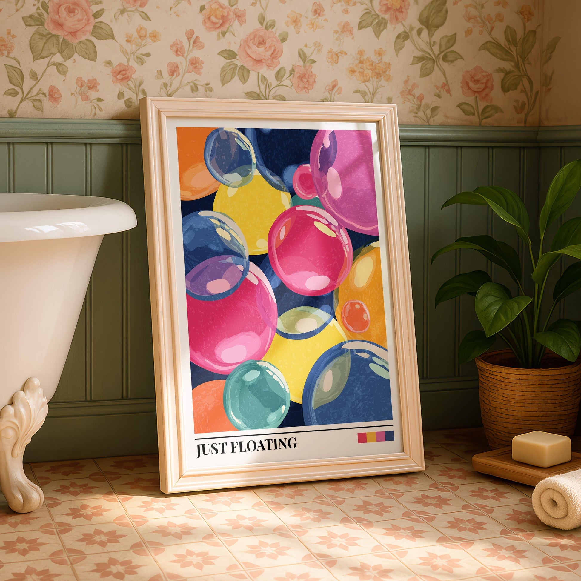 Bathroom Wall Art | Bubble Wall Art