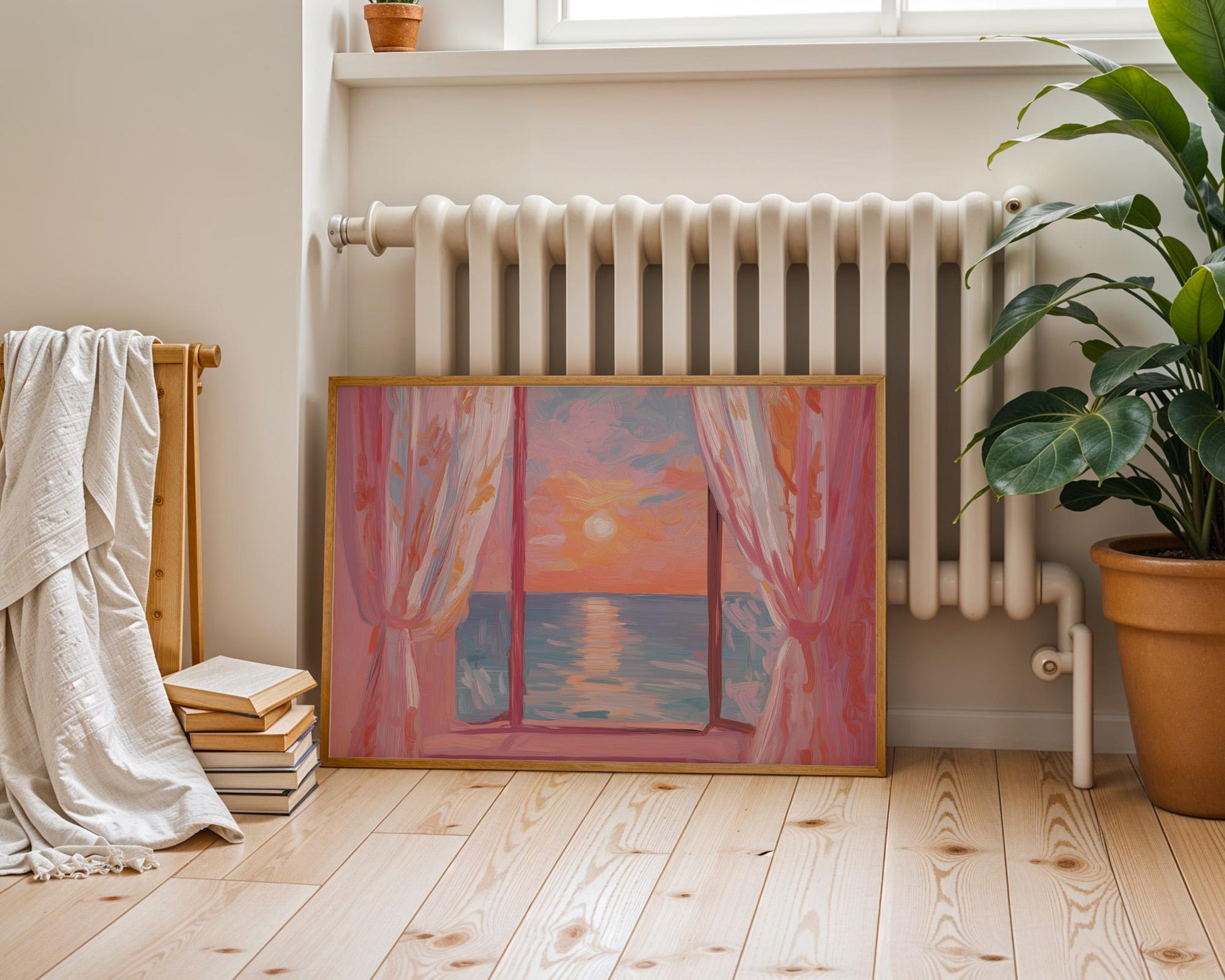 Dopamine Decor | Colorful Ocean Abstract Print