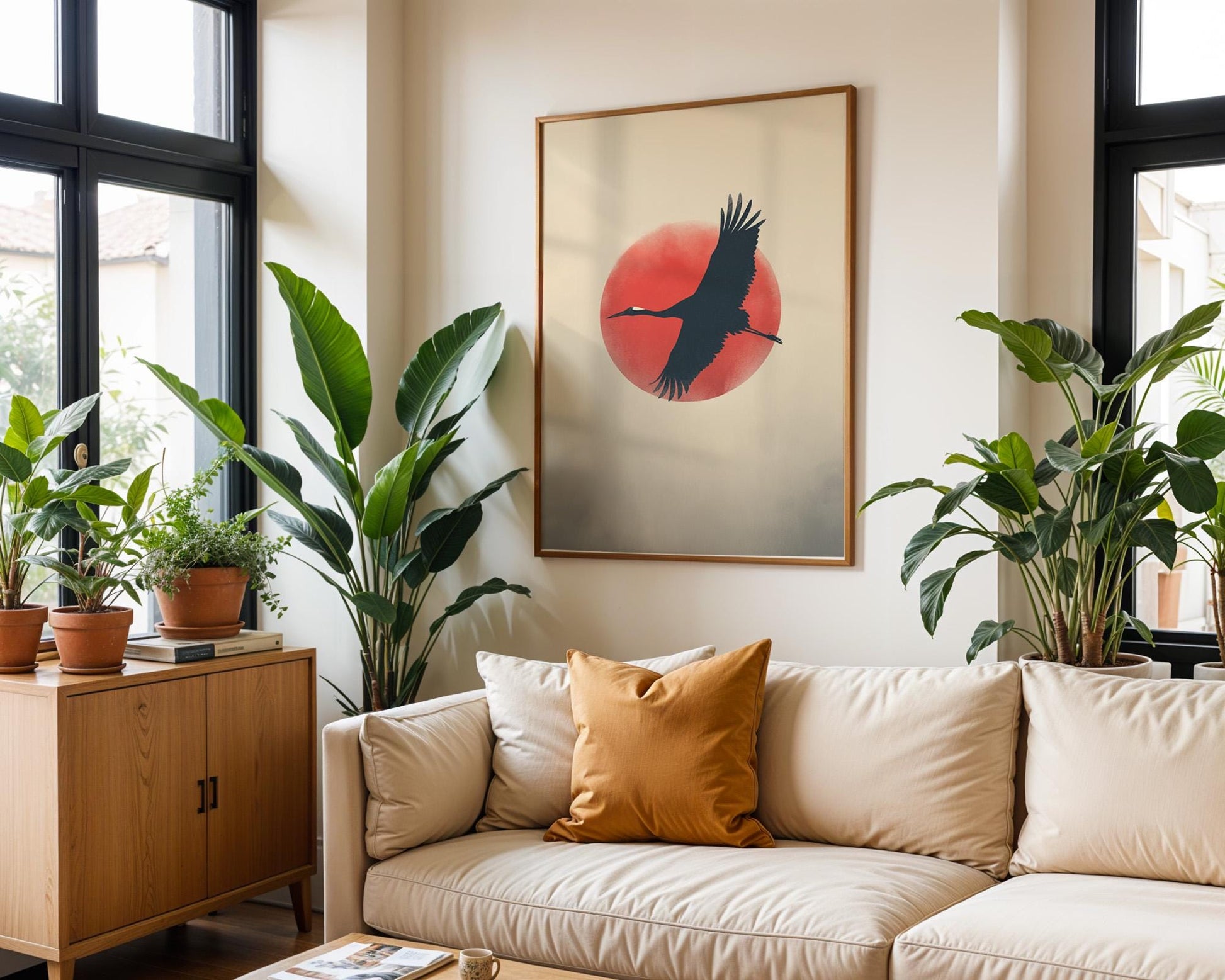 Japanese Wall Art | Minimalist Zen Yoga Decor