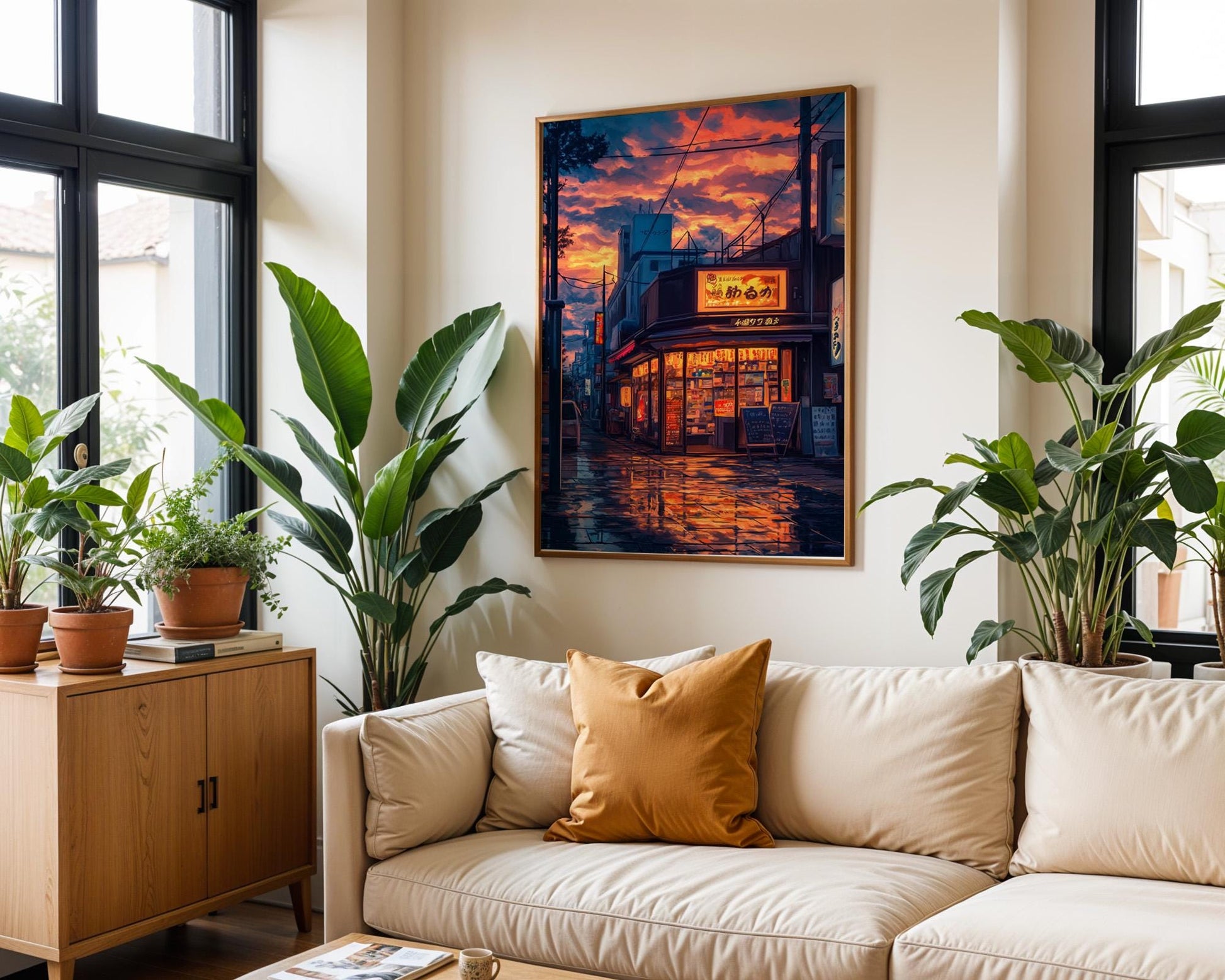 Japanese Wall Art | Japanese Cityscape Poster
