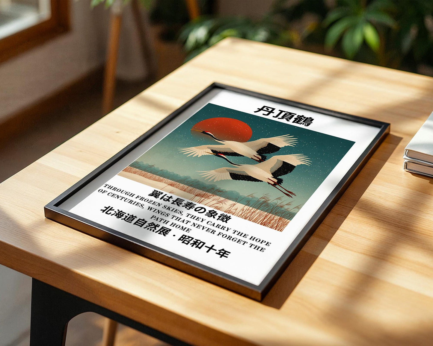 Japanese Wall Art | Japanese Crane Art Print
