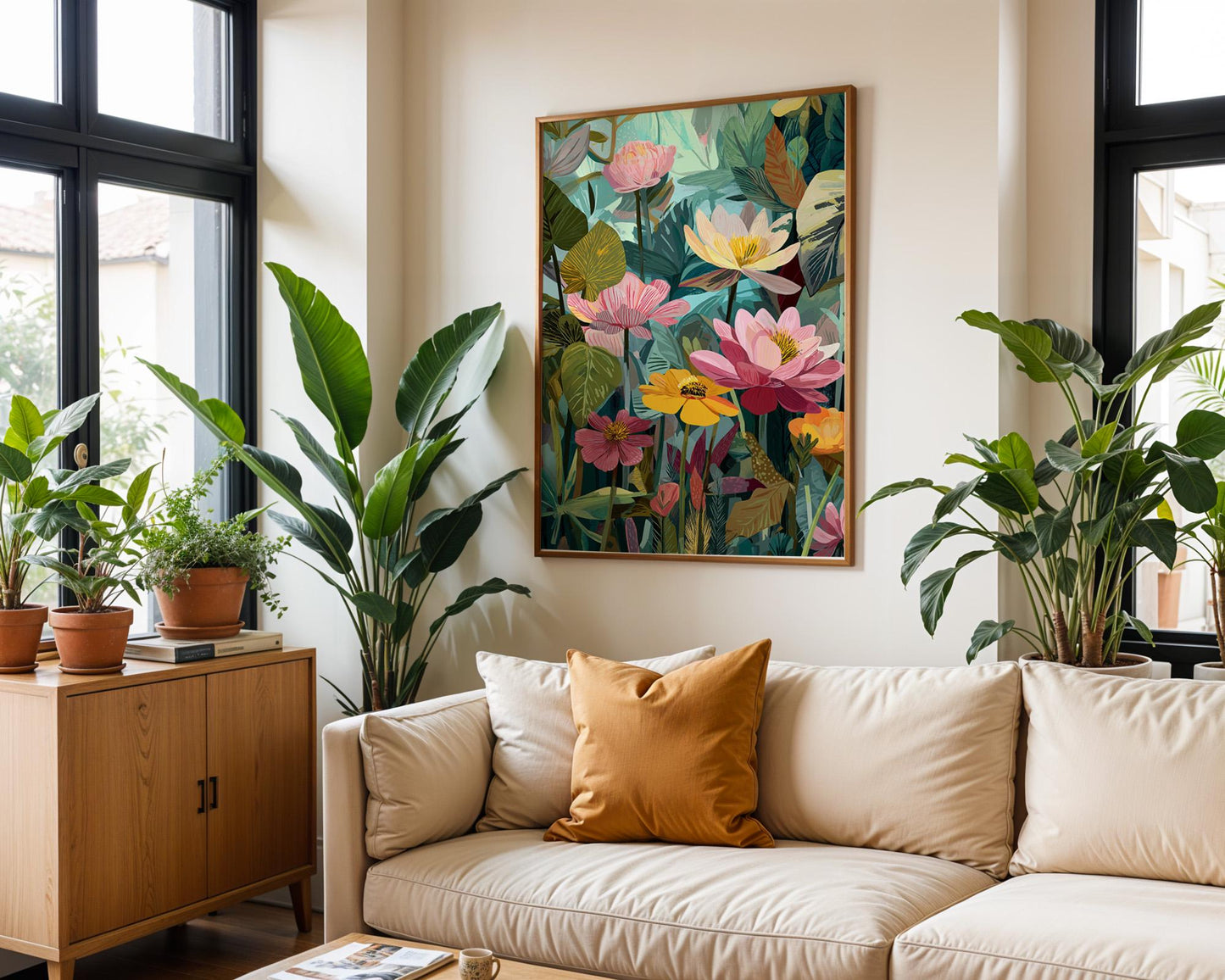 Dopamine Decor | Abstract Floral Print