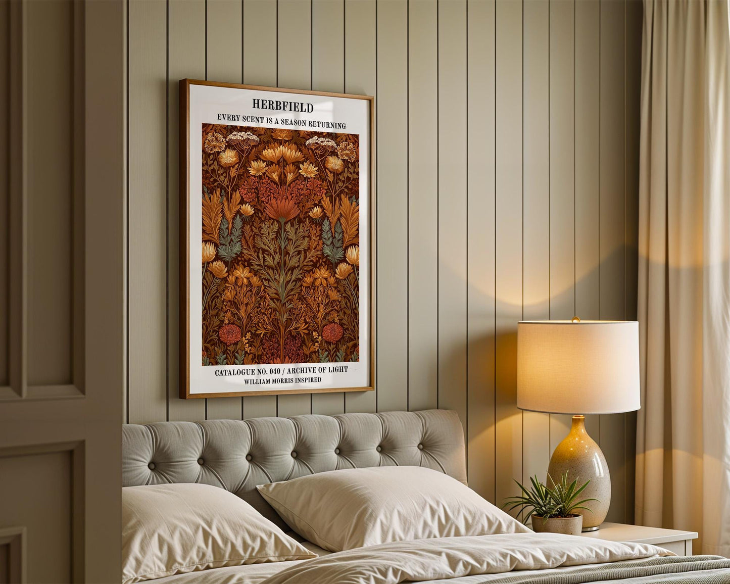 Gallery Wall Art | William Morris Inspired Herb Garden