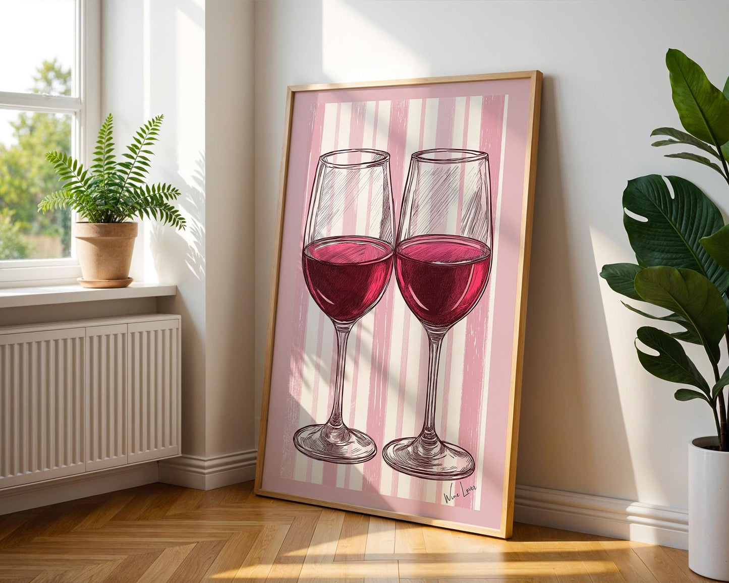 Kitchen Wall Art | Red Wine Wall Art