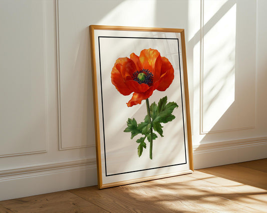 Flower Wall Decor | Bold Red Poppy