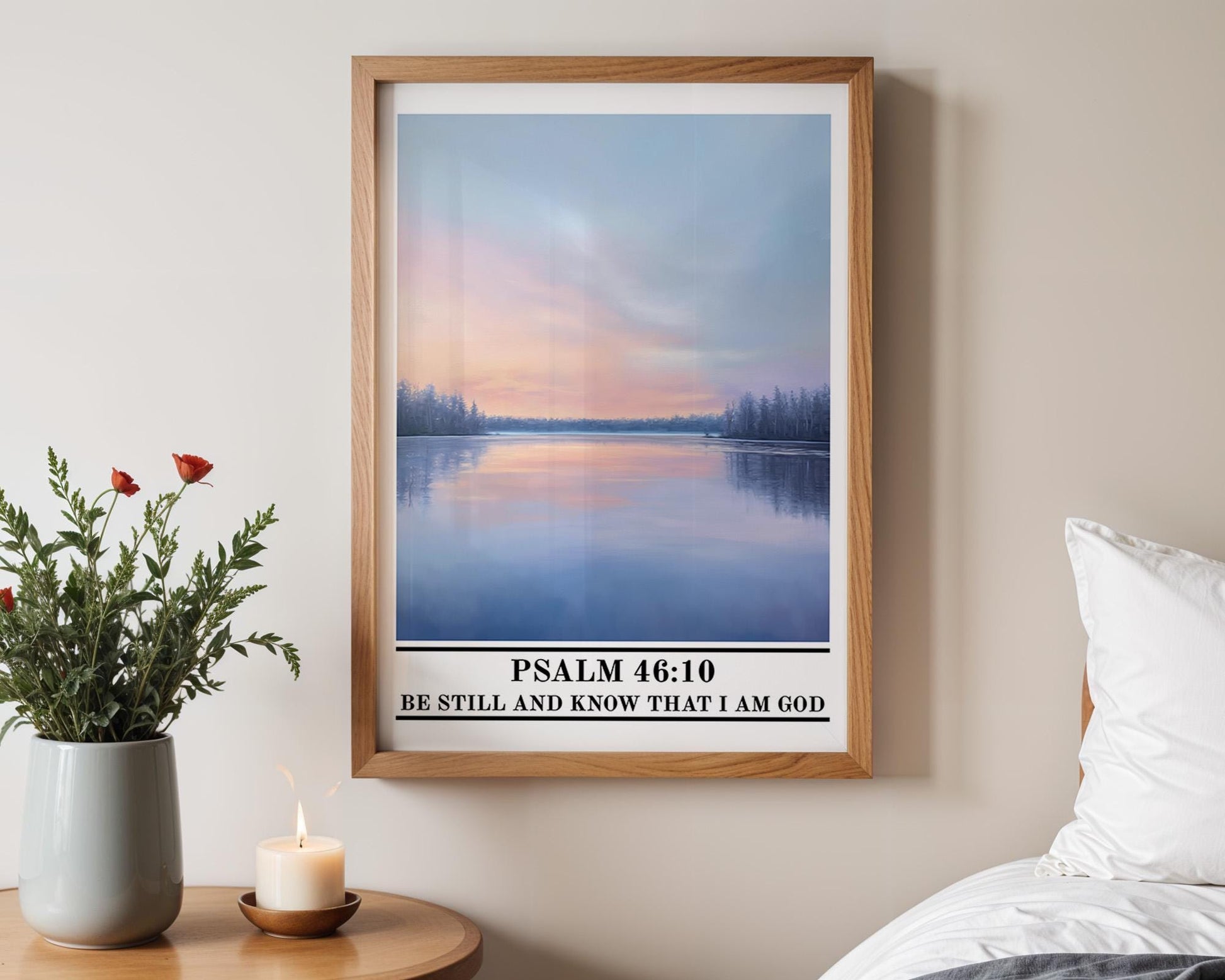 Christian Wall Art | Christian Scripture Psalm 46:10 Poster
