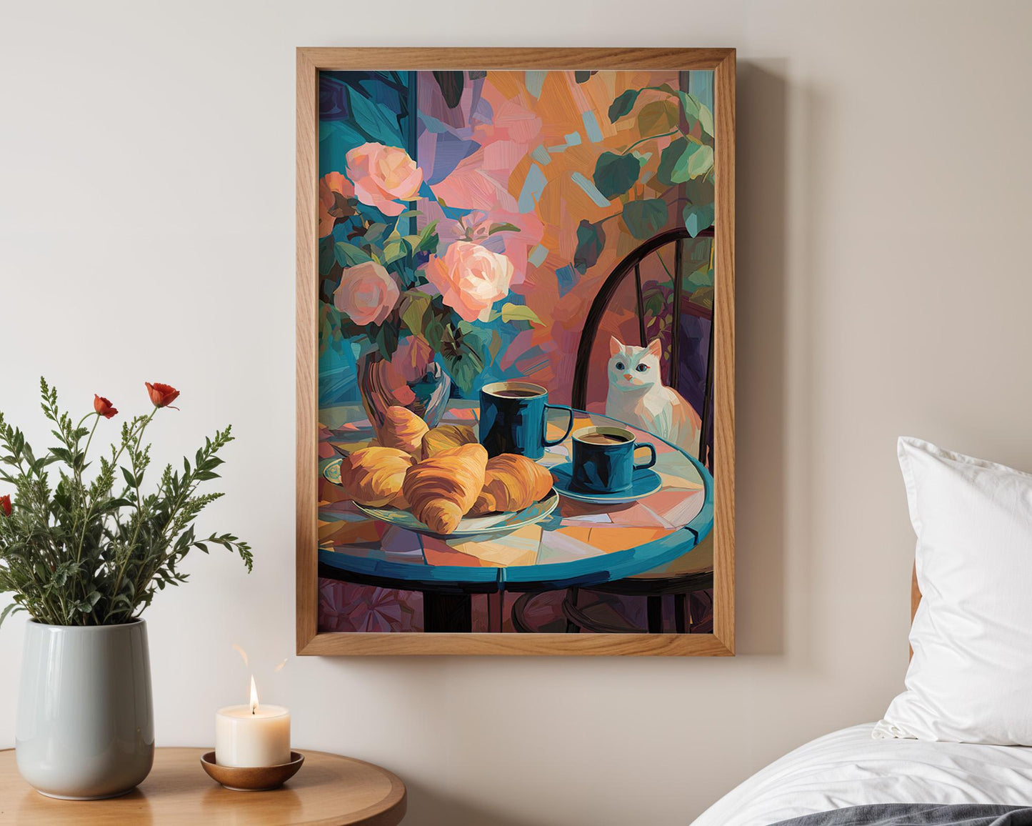 Dopamine Decor | Colourful Abstract Floral Print
