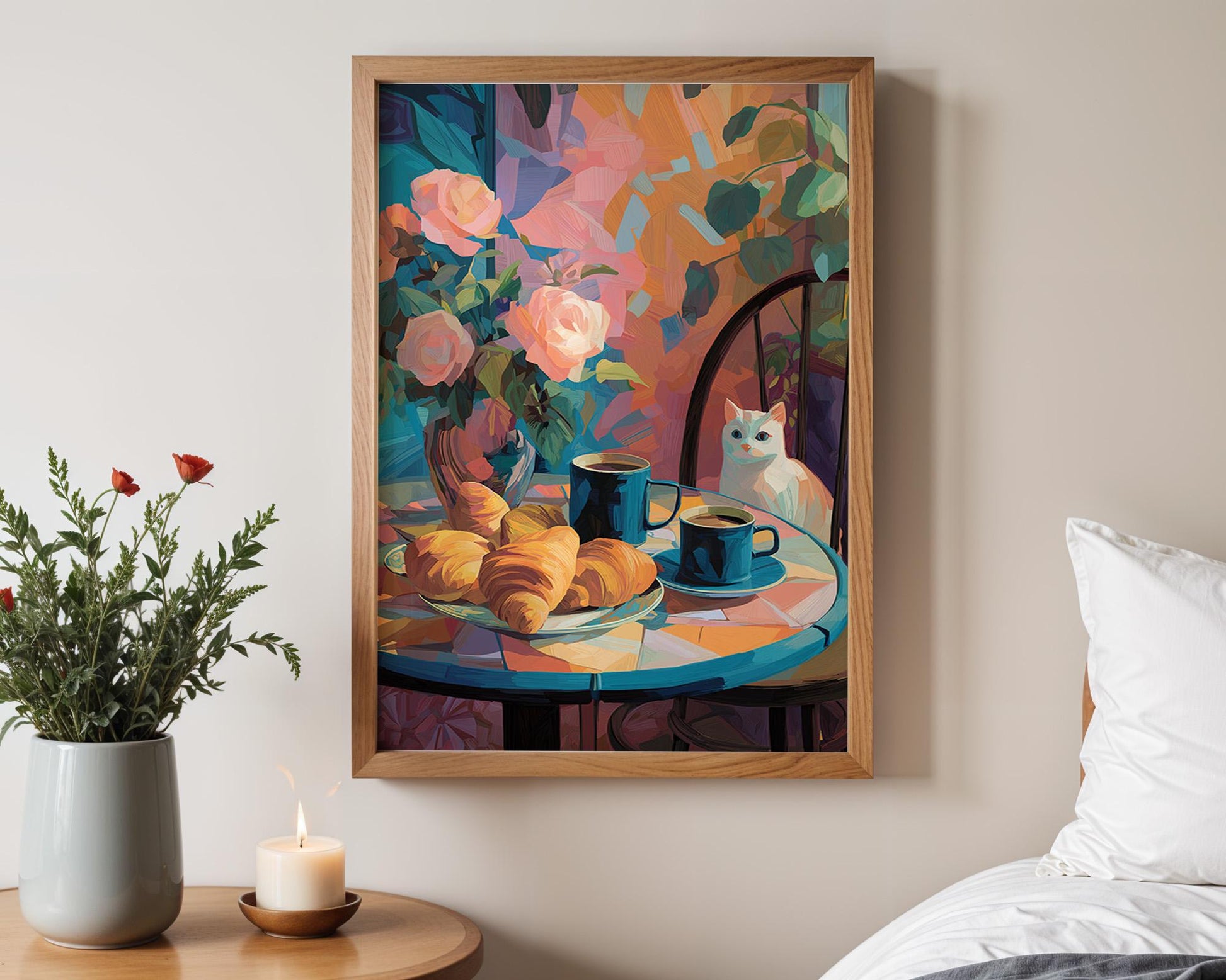 Dopamine Decor | Colourful Abstract Floral Print