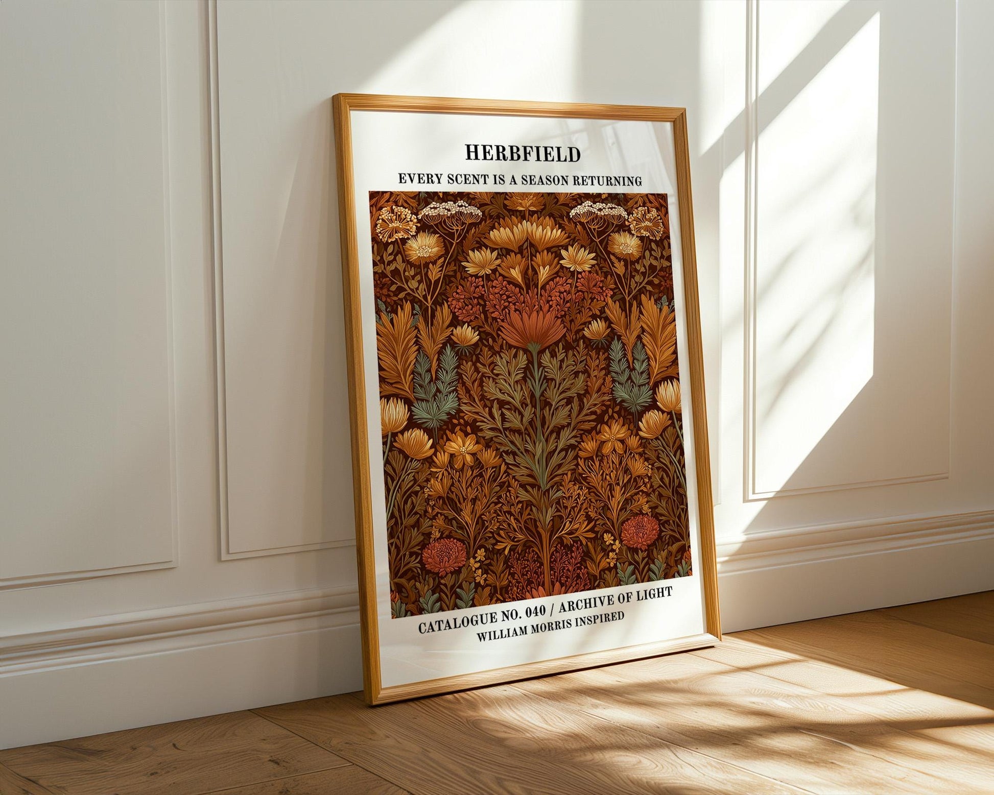 Gallery Wall Art | William Morris Inspired Herb Garden