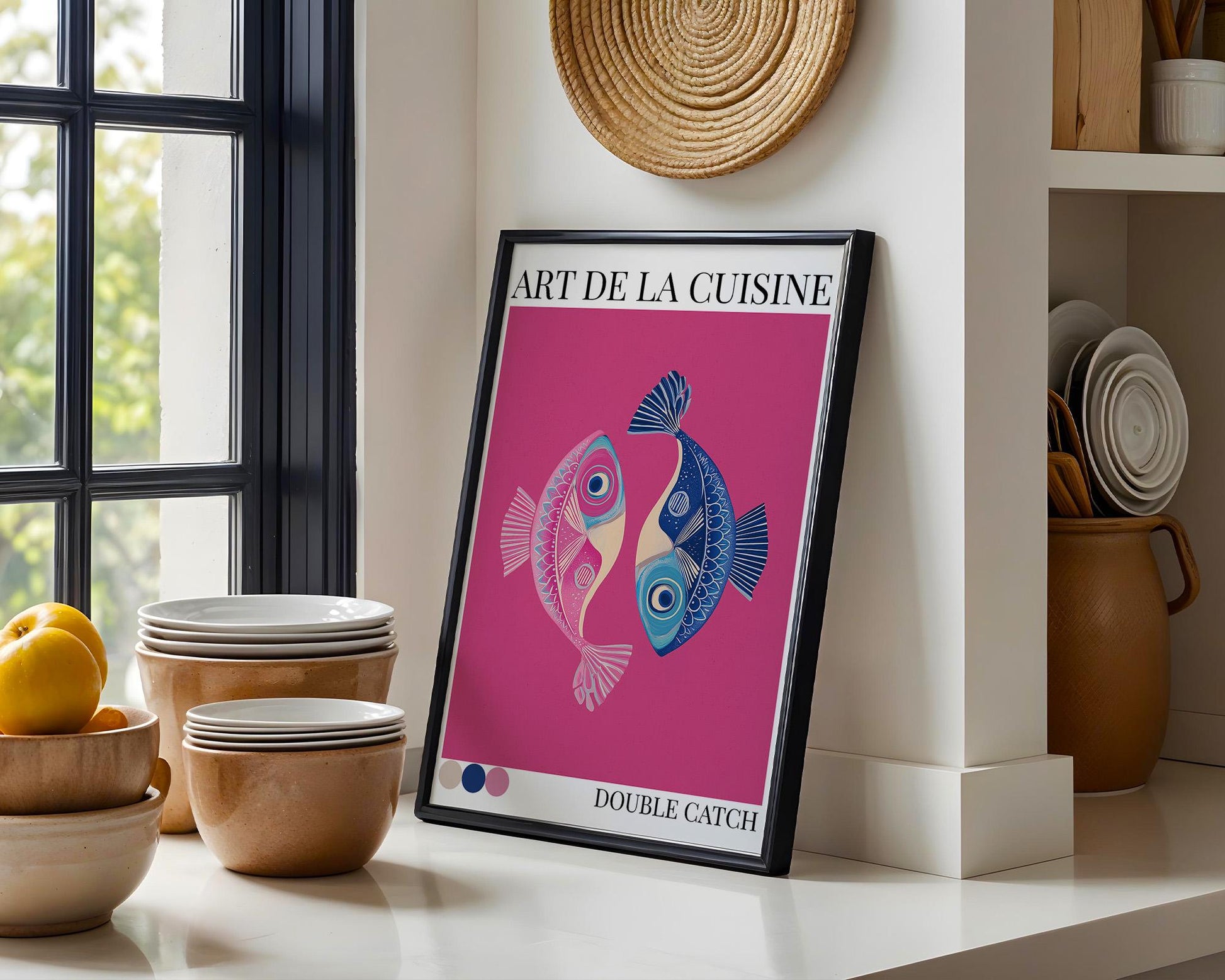 Kitchen Wall Art | Bold Fish Print Artwork