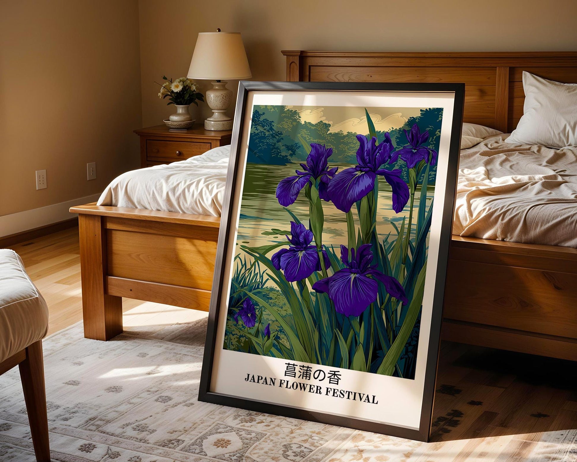 Japanese Wall Art | Japanese Iris Wall Art