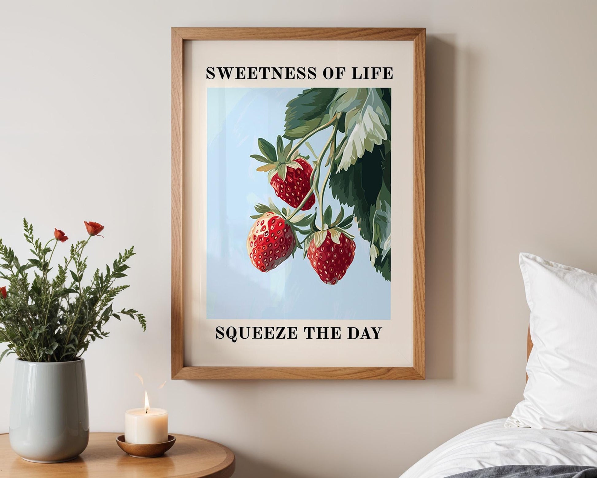 Kitchen Wall Art | Strawberry Artative Wall Art