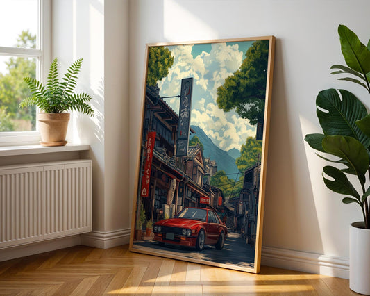 Japanese Wall Art | Anime Car Print