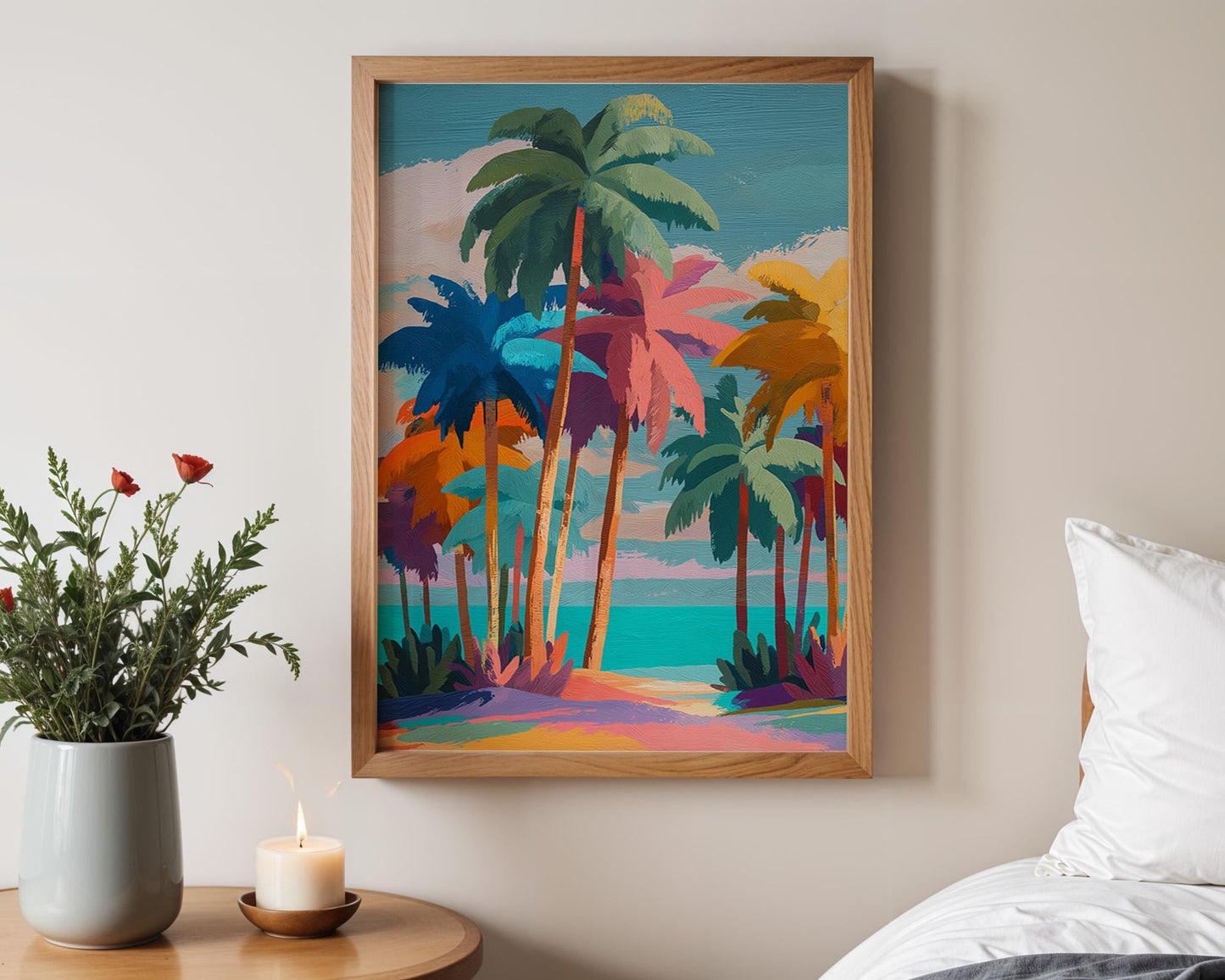 Dopamine Decor | Tropical Palm Abstract Decor