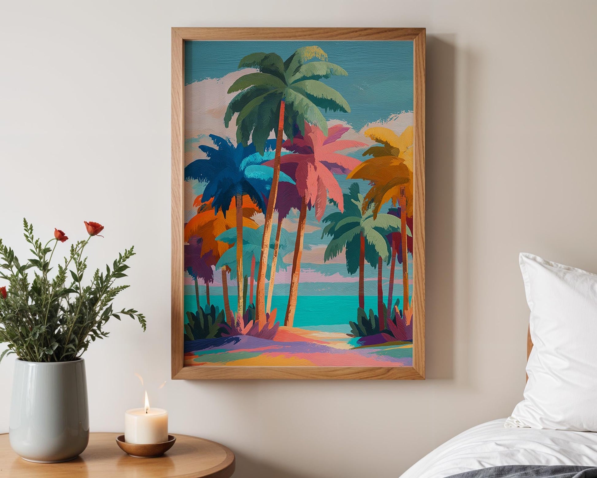 Dopamine Decor | Tropical Palm Abstract Decor