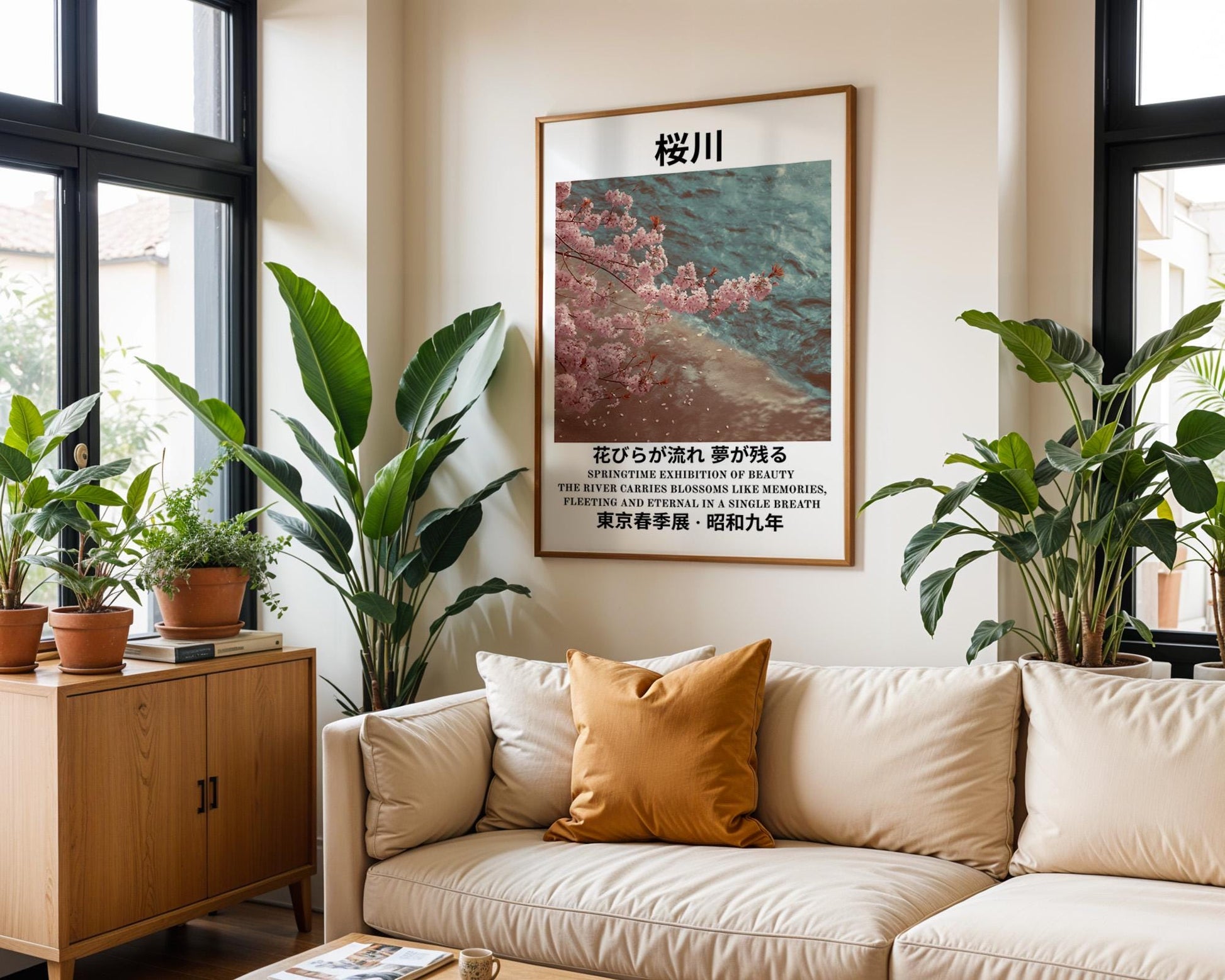 Japanese Wall Art | Japanese Cherry Blossom Print
