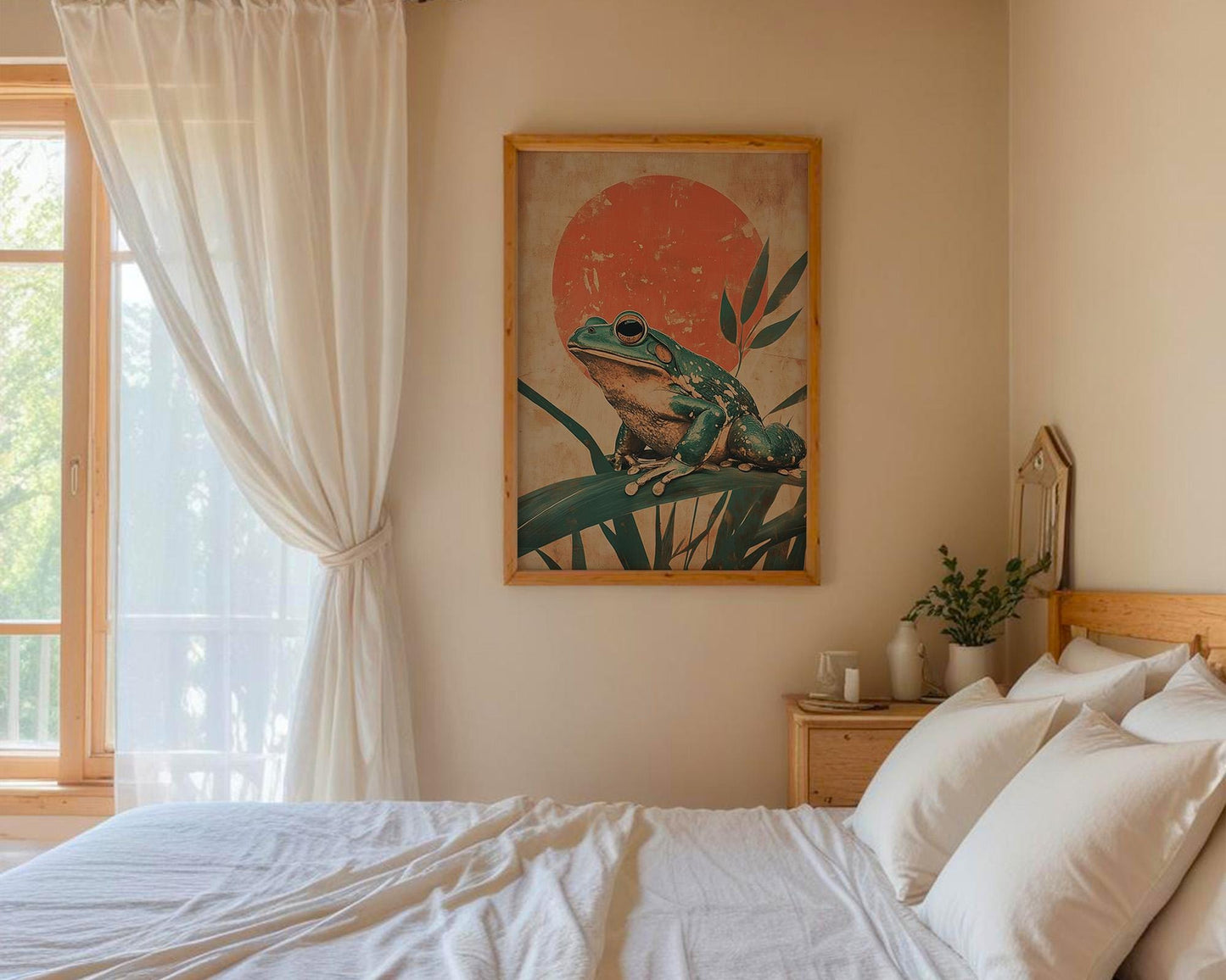 Japanese Wall Art | Japanese Frog Art Print