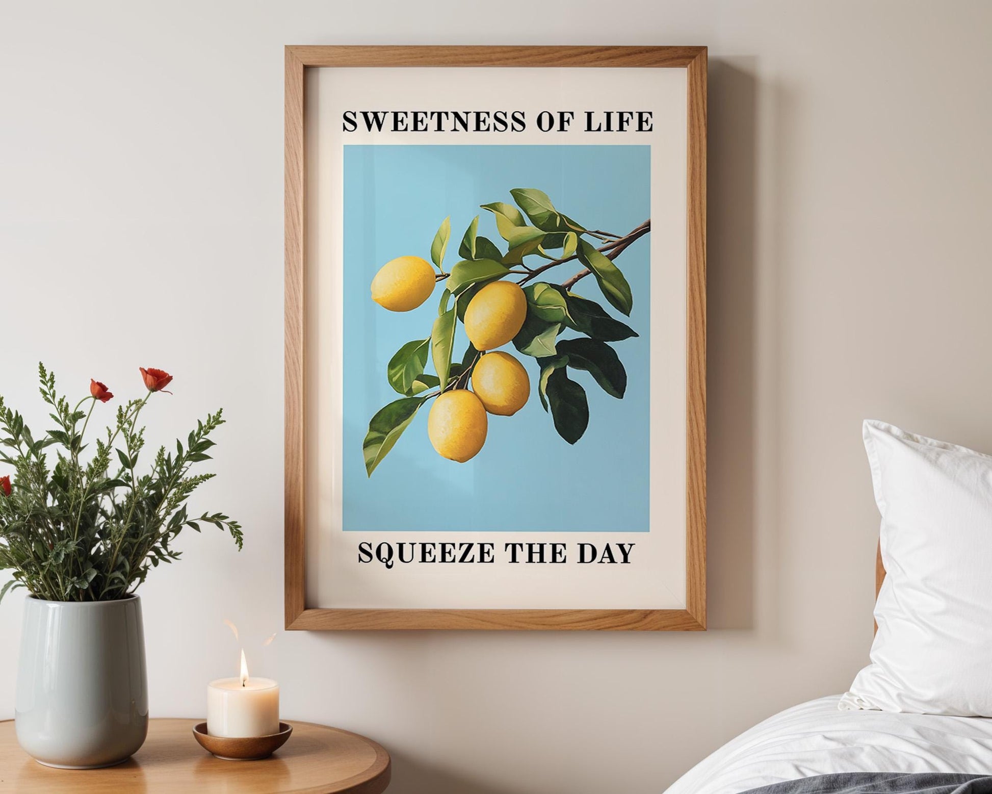 Kitchen Wall Art | Lemon Tree Print