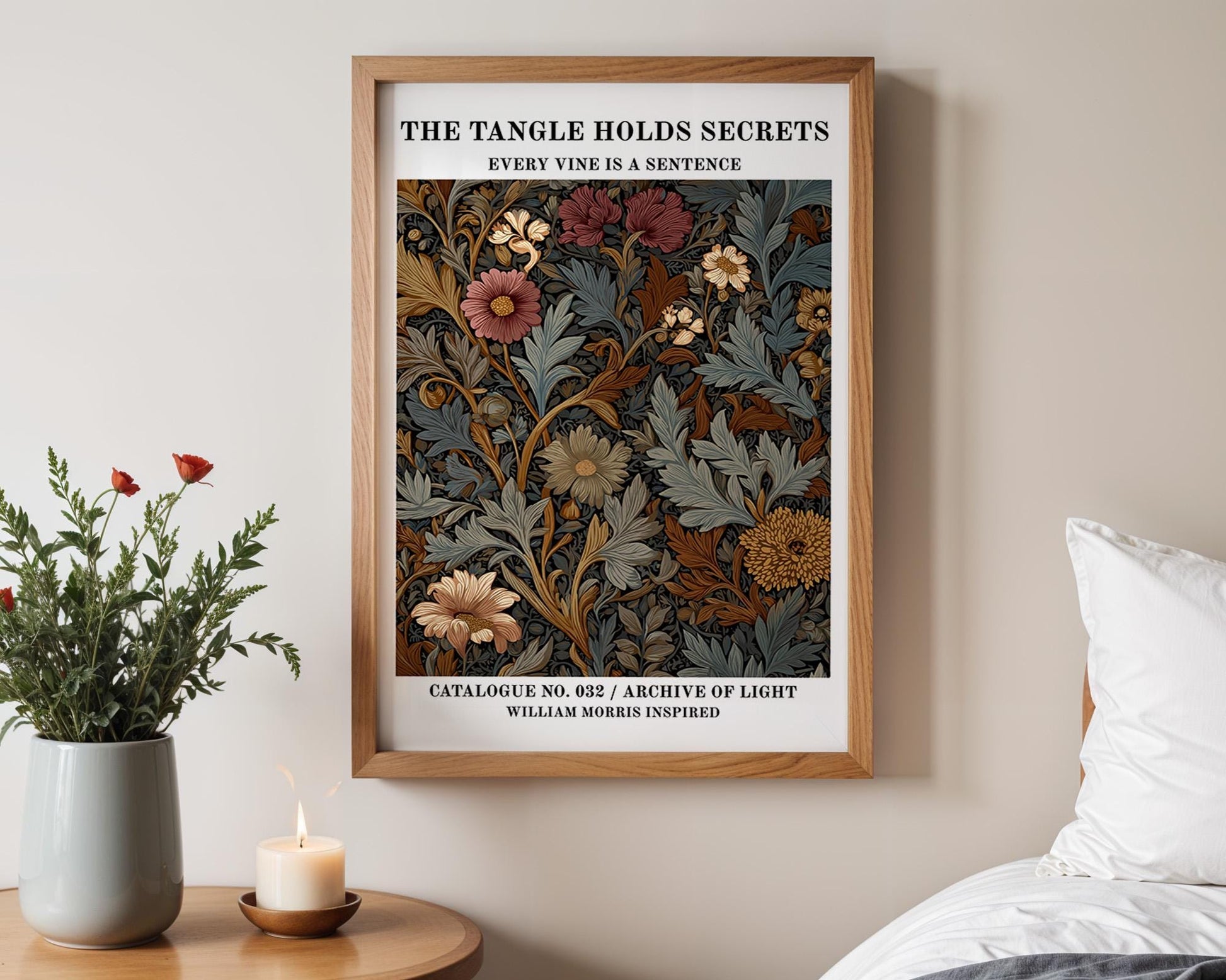 Gallery Wall Art | William Morris Inspired Botanical Print