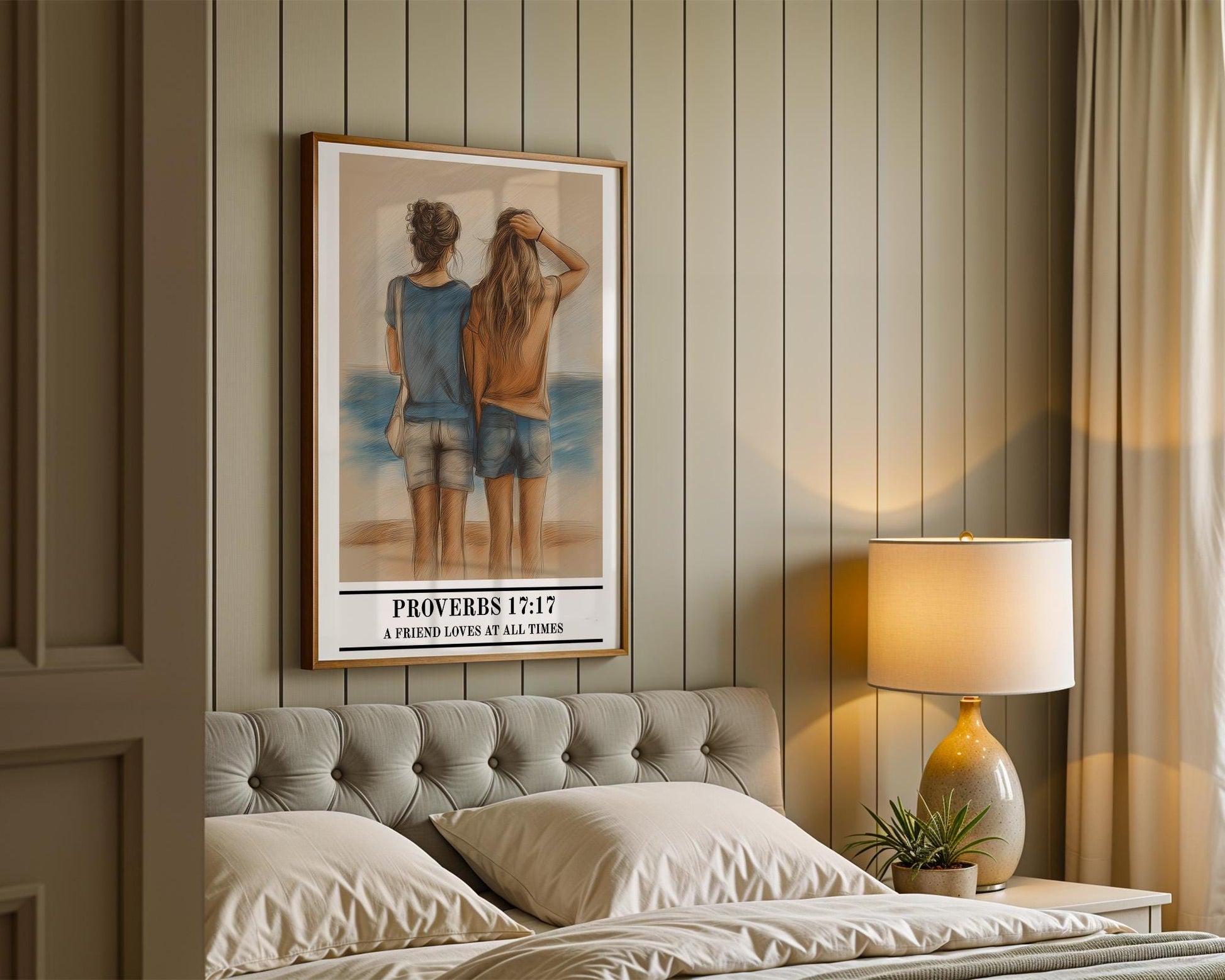 Christian Wall Art | Proverbs 17:17 Print