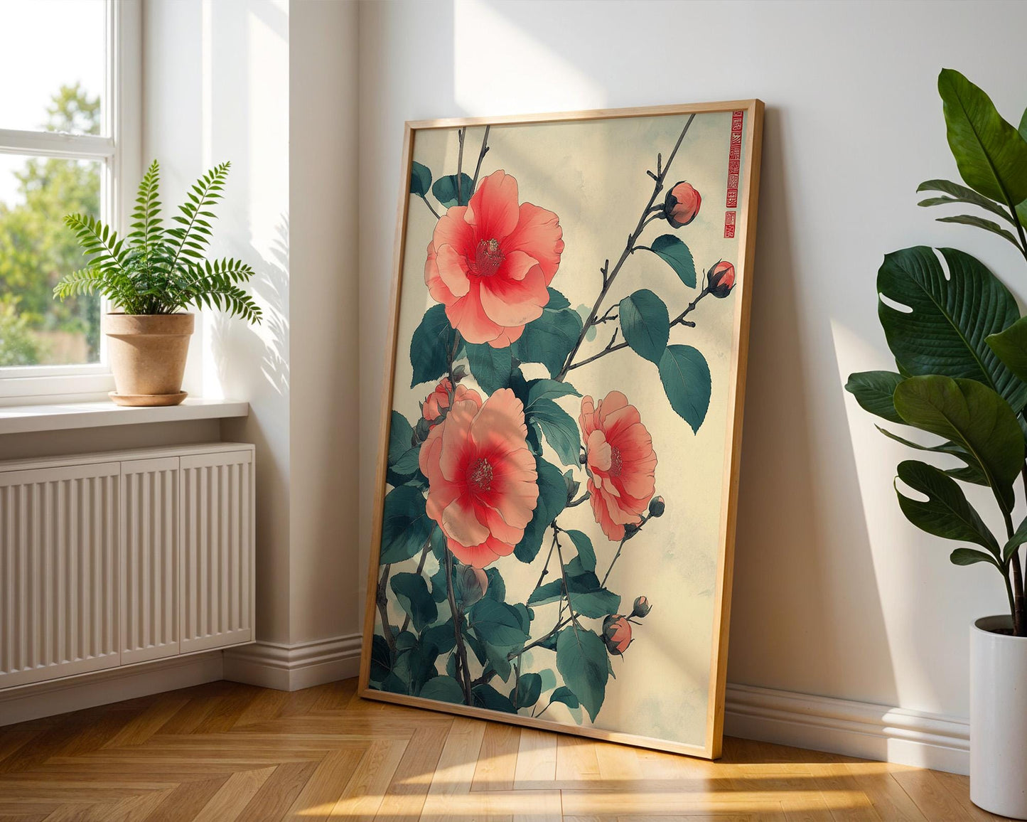 Japanese Wall Art | Japanese Floral Art Print