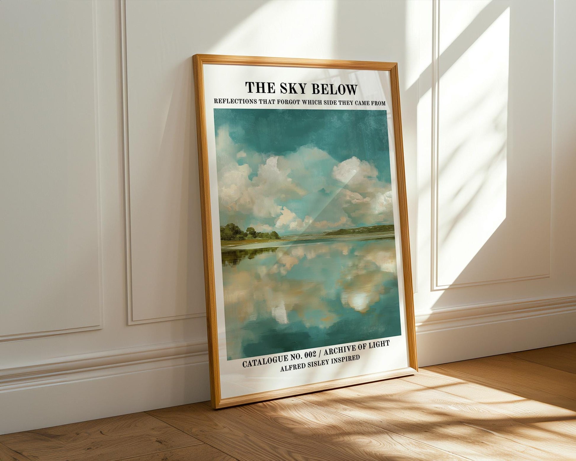 Gallery Wall Art | Alfred Sisley Inspired Lake Poster