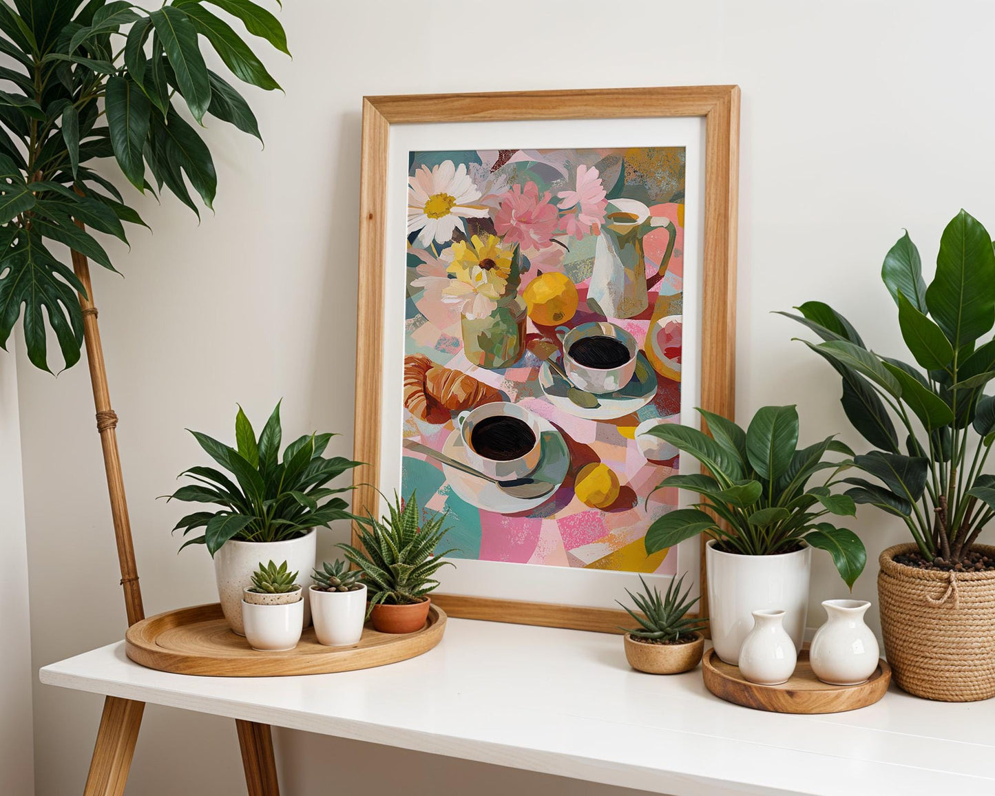 Kitchen Wall Art | Colourful Abstract Floral Print