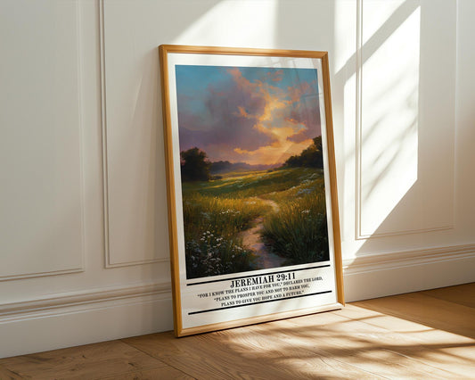 Christian Wall Art | Jeremiah 29:11 Print