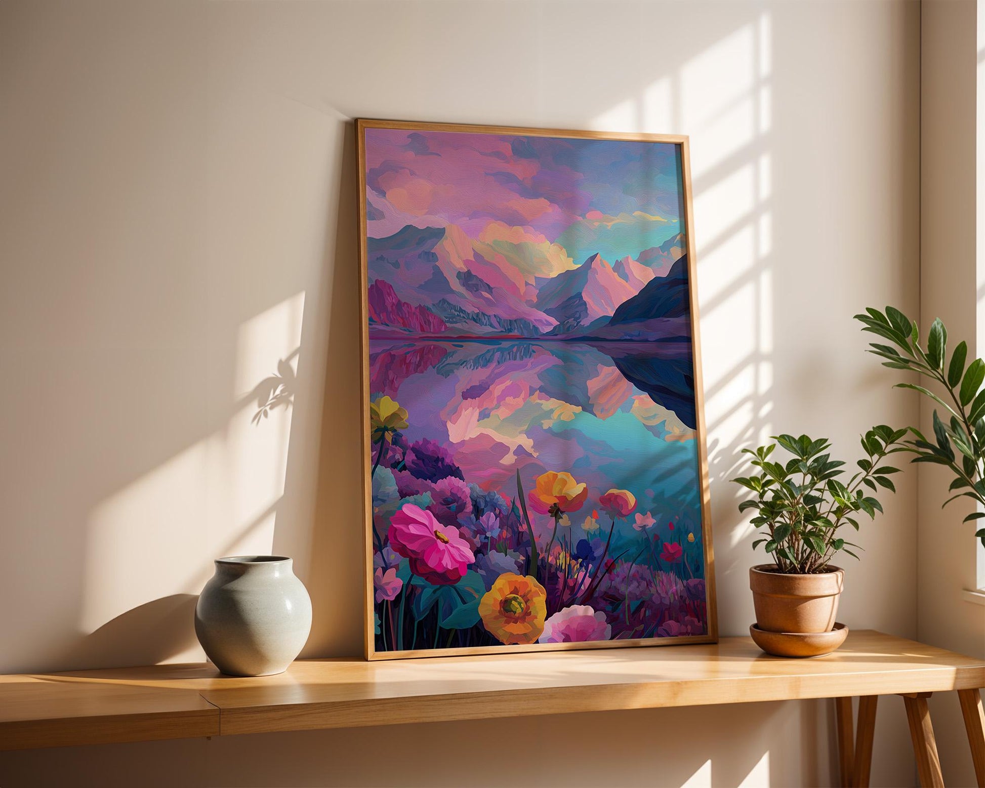 Dopamine Decor | Abstract Boho Retro Sunset Decor