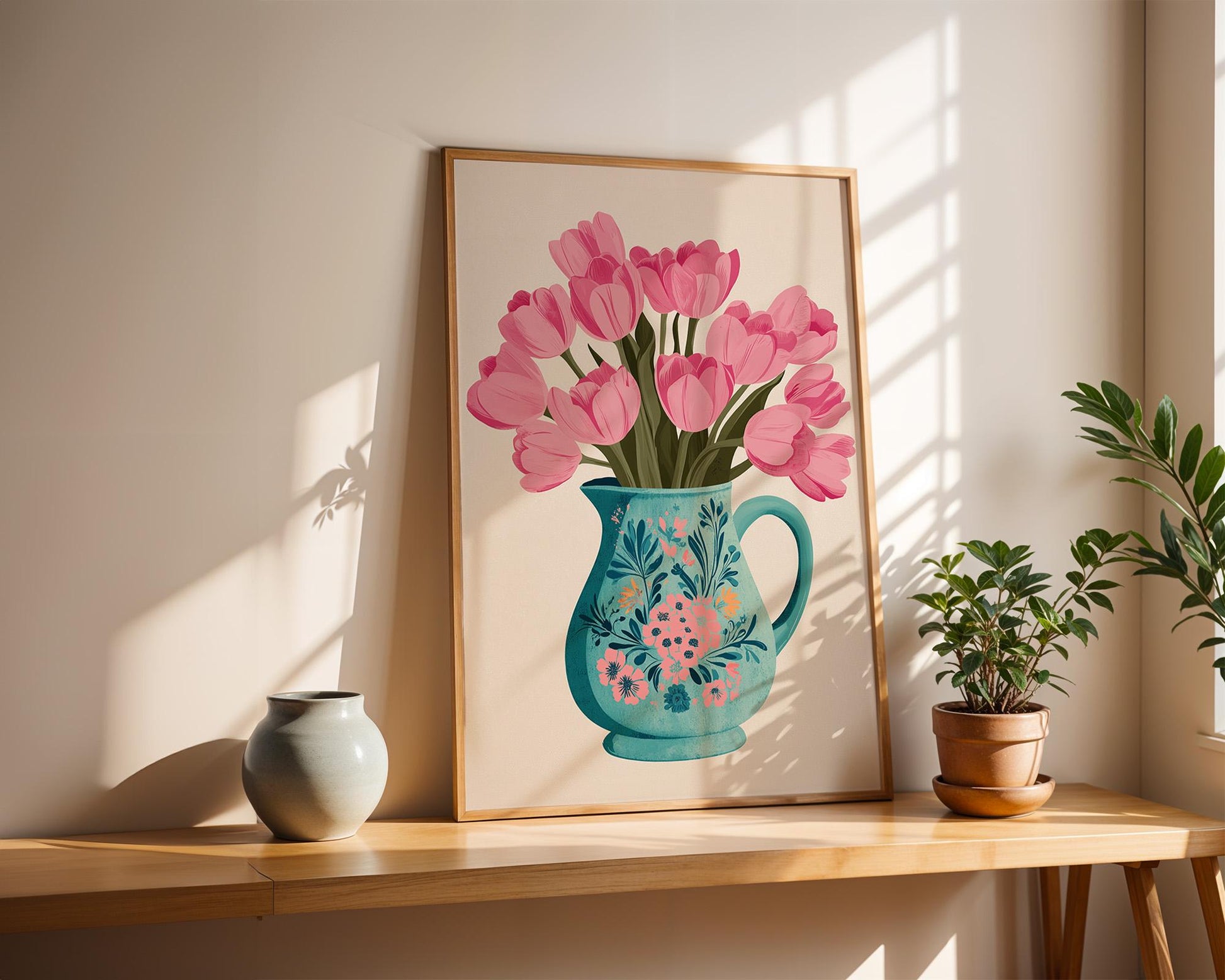 Flower Wall Decor | Vibrant Tulip Poster
