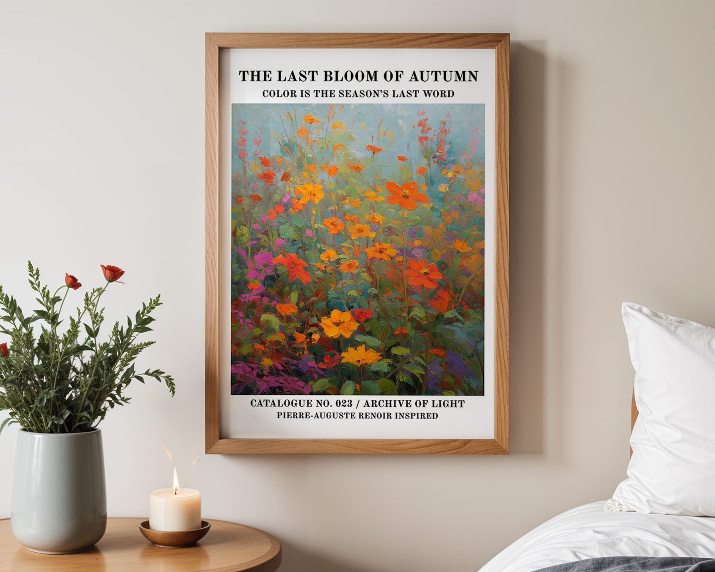 Gallery Wall Art | Autumn Floral Wall Art