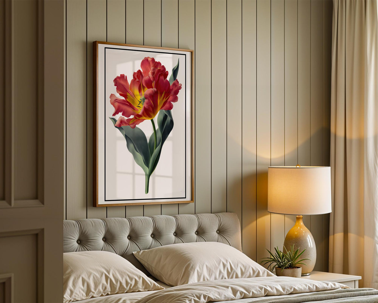 Flower Wall Decor | Vibrant Tulip Flower Poster