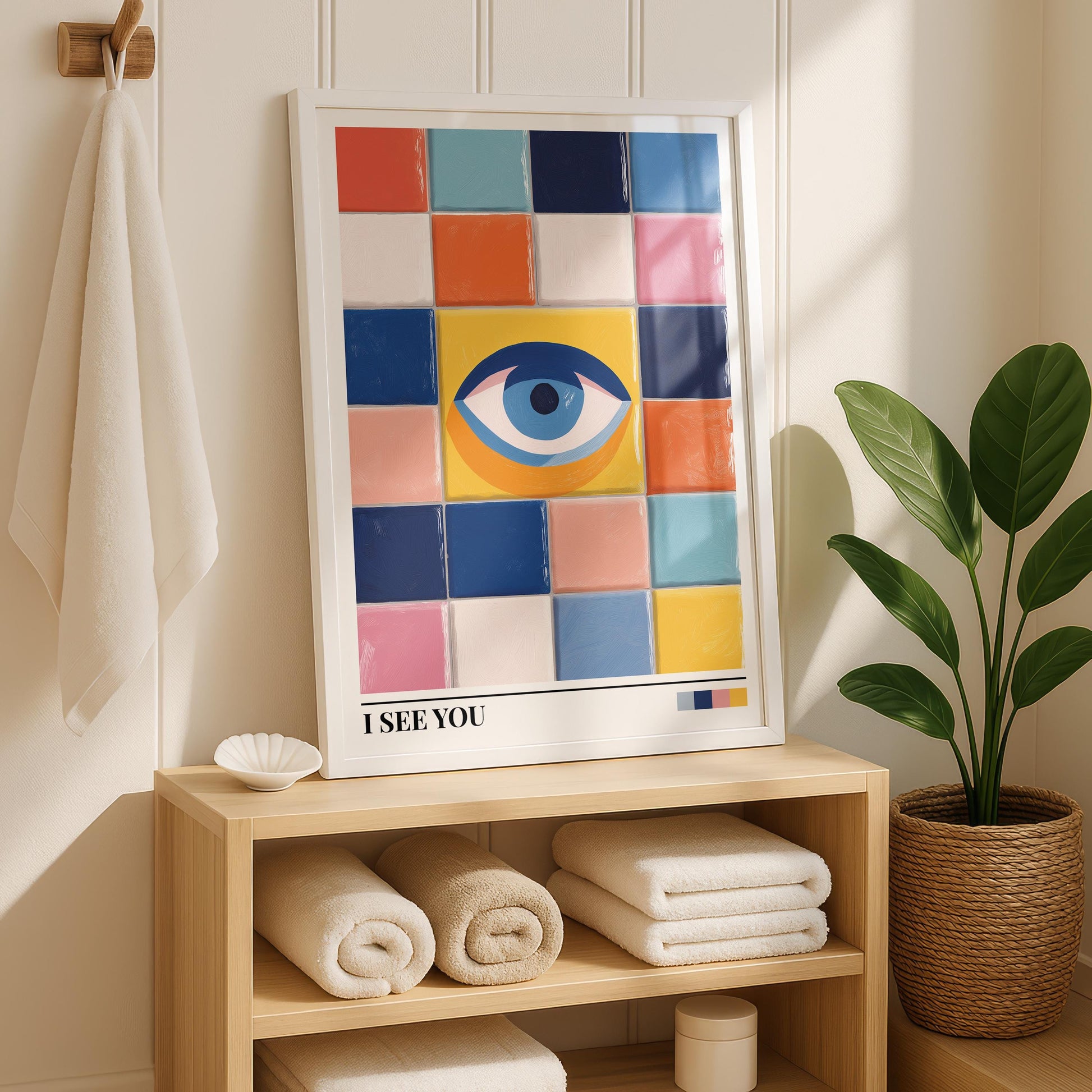 Bathroom Wall Art | Eye Bathroom Wall Art