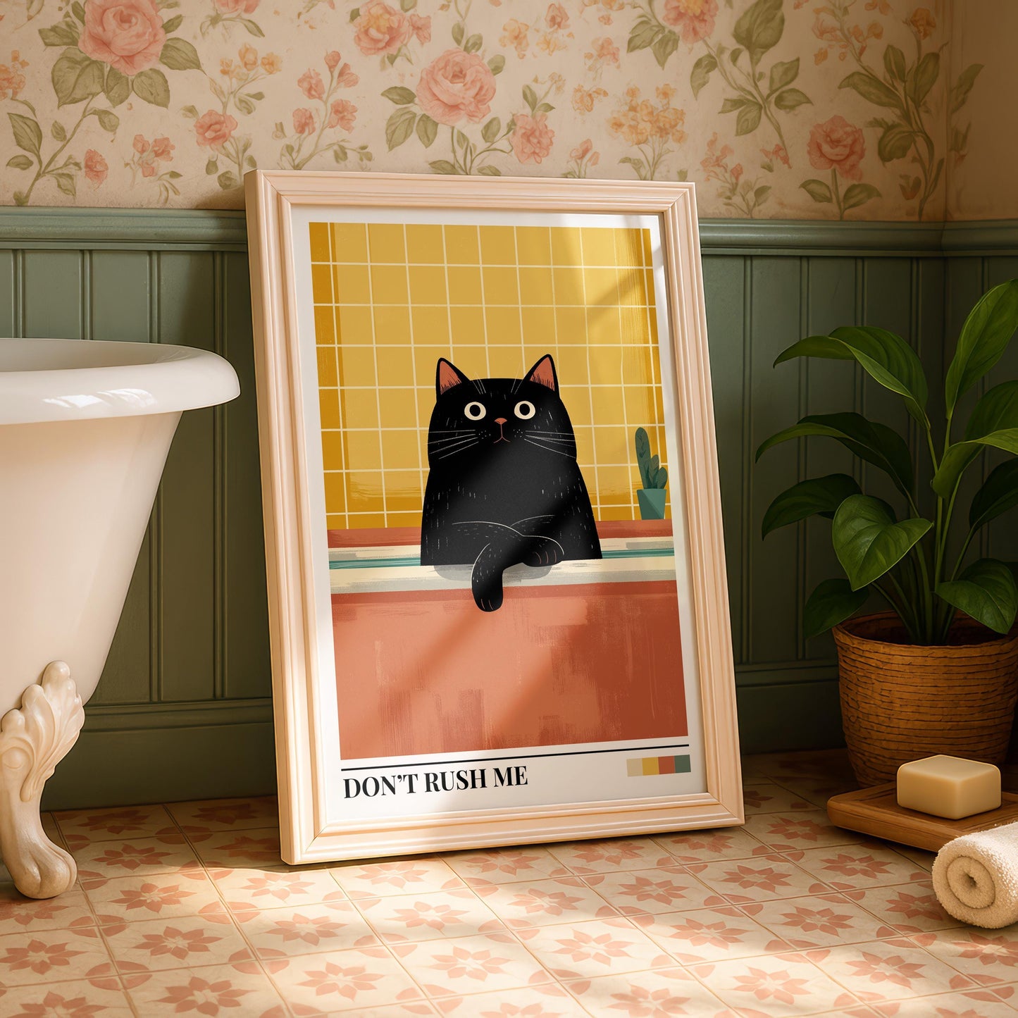 Bathroom Wall Art | Cat Bathroom Wall Art