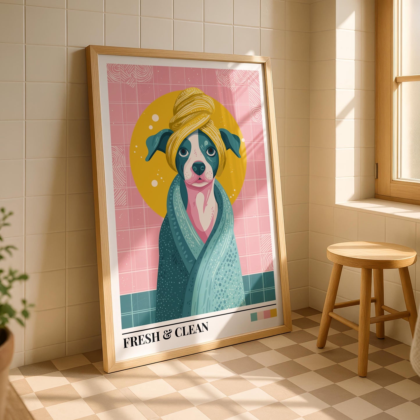 Bathroom Wall Art | Dog Bathroom Decor